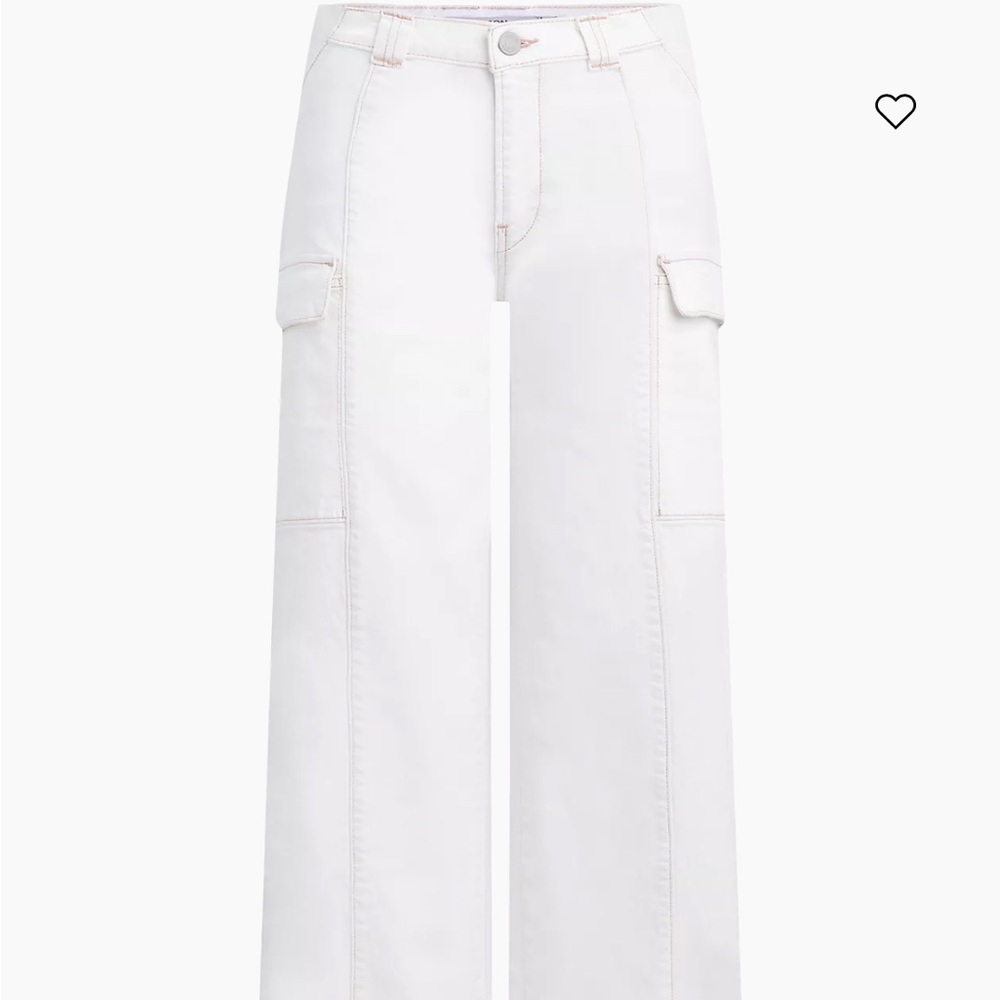 LIKE NEW Hudson White Maternity Cargo Pants